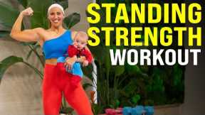 Full Body Dumbbell Only Workout -The Best Baby-Wearing Friendly Training Session!