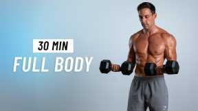 30 Min Full Body Dumbbell Workout - Build Muscle & Strength at Home