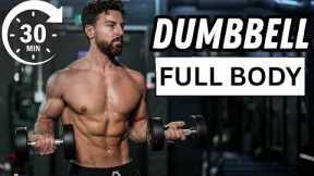 30 Min Full Body Dumbbell Strength Training Workout | Rowan Row