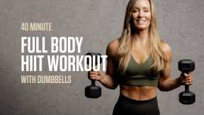 40 MIN Full Body HIIT (with dumbbells) 🔥