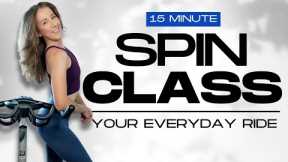DAILY DOZEN // 15 Minute Spin Class • HIIT Cycling Workout for Every Day