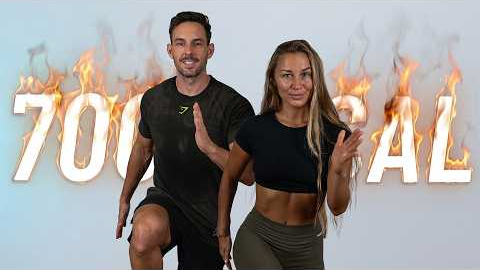 BURN 700 CALORIES with this 45 Minute Cardio HIIT Workout at Home (No Equipment)