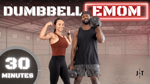 30 Minute Full Body Dumbbell Strength Workout [EMOM]