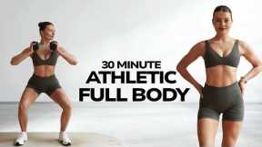 30 MIN ATHLETIC FULL BODY WORKOUT WITH DUMBBELLS- No Repeats