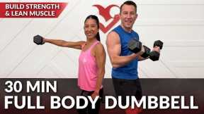 30 Min Strength Training at Home with Dumbbells - Full Body Workout for Women & Men Weight Training