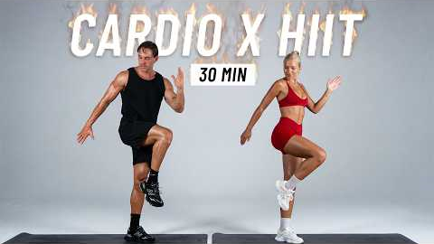 30 MIN FULL BODY HIIT WORKOUT For Fat Burn & Cardio (No Equipment, No Repeats)