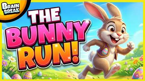 🟣 The Easter Bunny Run! 🟣 Easter Brain Break 🟣 Brain Breaks for Kids