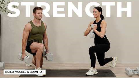 40 Min FULL BODY Dumbbell Workout to Build Strength & Burn Fat