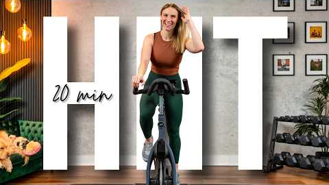20 min HIIT Cardio Indoor Cycling Workout