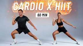 BURN 1000 CALORIES With This 60 Min ALL STANDING CARDIO HIIT Workout (No equipment, at Home)