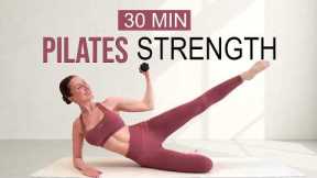 30 MIN Full Body Dumbbell X Pilates Workout | Build Lean Muscle + Burn Calories, Warm Up & Cool Down