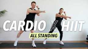 30 Min ALL STANDING CARDIO HIIT Workout - Burn Fat Fast (No Equipment, No Repeat)