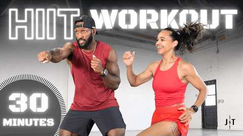 30 Minute Full Body HIIT / Cardio / Plyometric Workout [All Standing]