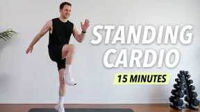 15 Min All Standing Cardio HIIT Workout – Advanced Full Body Fat Burn (No Equipment, No Repeat)
