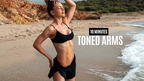10 MIN DEFINED ARMS + SHOULDERS Workout With Weights - At Home, With Dumbbells, No Repeat