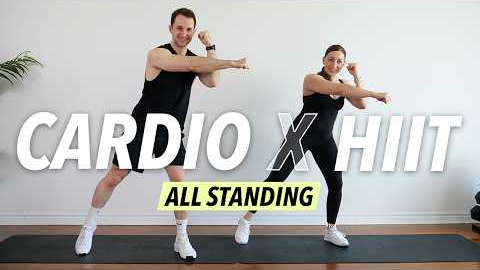 1 Hour All Standing Cardio HIIT Workout at Home | Intense Fat Burn (No Equipment)