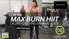 🔥 30 Min HIIT Tabata Spin: MAX BURN V | Epic Cycling Class for Fat Loss w/ Cat Kom