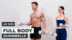 40 Min Full Body Dumbbell Workout at Home | Build Muscle
