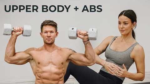 35 MIN UPPER BODY WORKOUT - Arms, Chest, Shoulders & Abs
