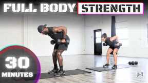 30 Minute Dumbbell Strength Workout [Full Body Strength Training]