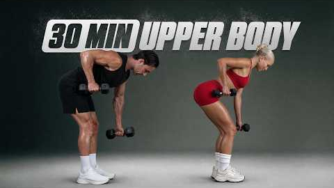 30 Min TOTAL UPPER BODY Workout With Dumbbells (Build Muscle & Strength)