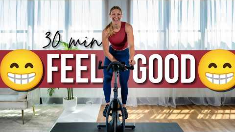 30 min FEEL GOOD Indoor Cycling Workout