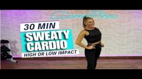 30 Min HIIT Cardio Workout | No Equipment + High & Low Impact