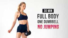30 Min FULL BODY Workout | 1 Dumbbell (No Jumping)